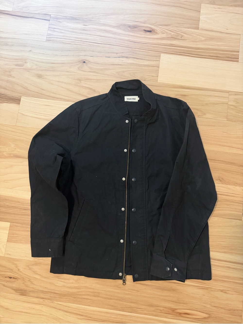 Taylor Stitch - The Bomber Jacker - Black Dry Wax - Size 40 (Medium)